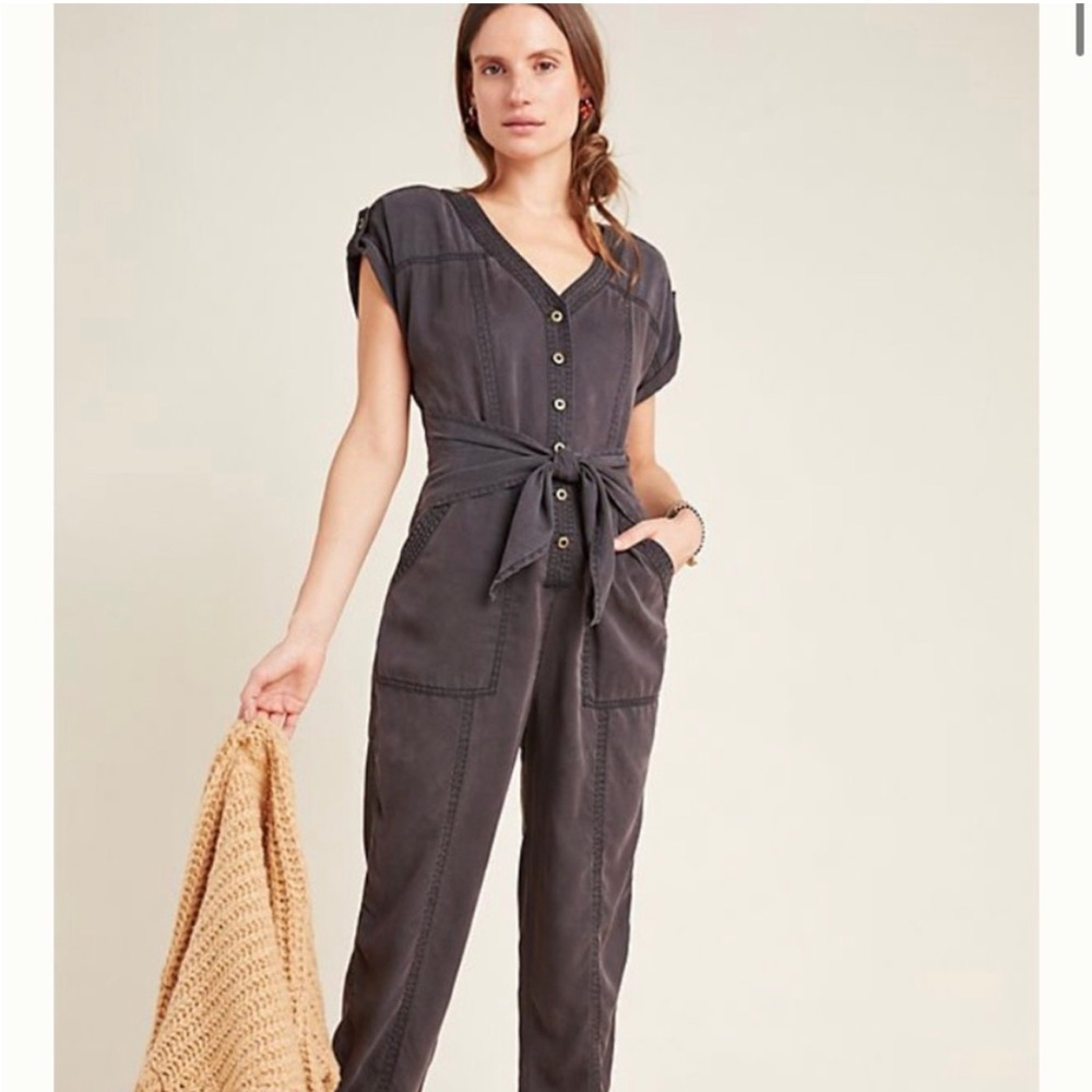 Anthropologie Huxley Utility Jogger Jumpsuit 12 - Picture 2 of 8